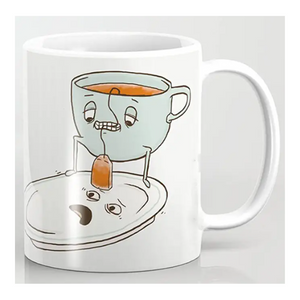 Valentine Tea Bagging Coffee Mug, Unique Coffee Mug, Birthday Gift, Birthday Mug, Gift For Coffee Lovers, Coffee Mug, Coffee Mug White 11 Oz Ceramic