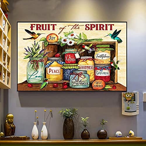 Fruit of The Spirit Hummingbird Paper Artwork Unframe(16×24)