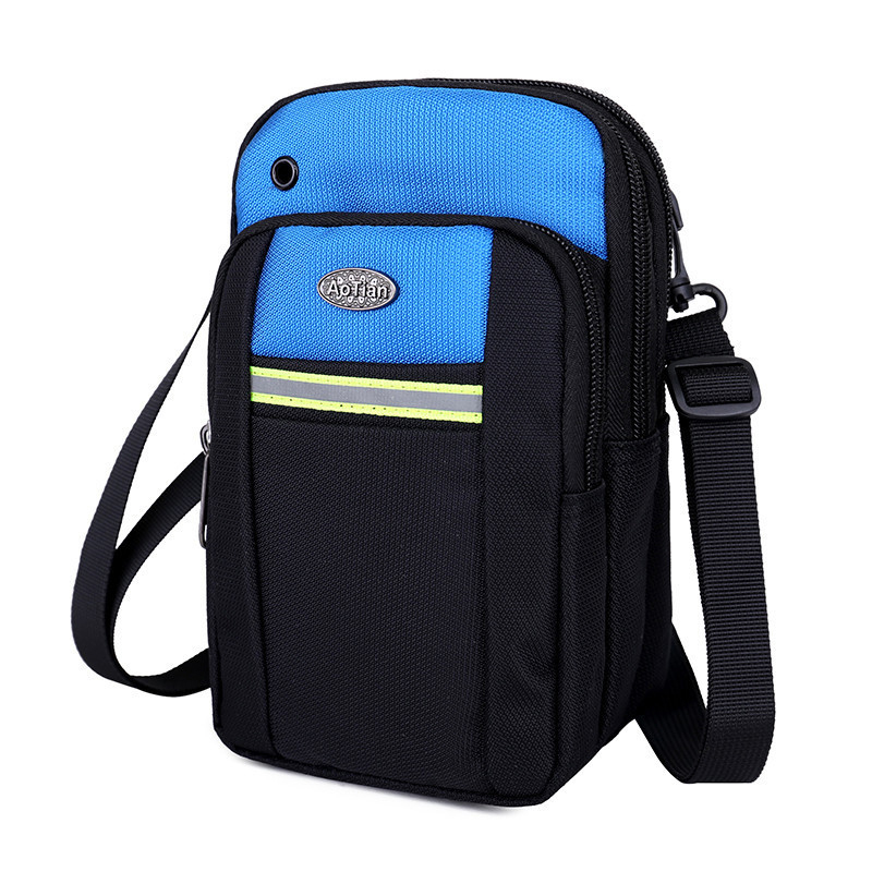 Hot Sale Women Nylon Sling Bag 5.5 Inch Phone Bag Crossbody Bag – (Color: Blue)