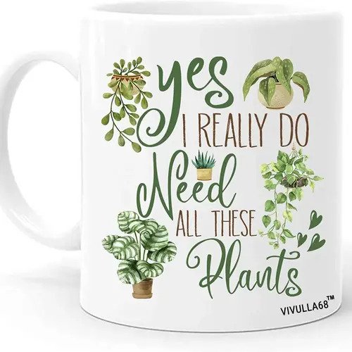 Vivulla68 Plant Lover Gifts for Women, Plant Mom Mug For Plant Lovers, Plant Mom Gifts, Cool Plant Gifts For Plant Lovers Women, Crazy Plant Lady Gifts, Gifts For Gardeners Women, Plant Stuff