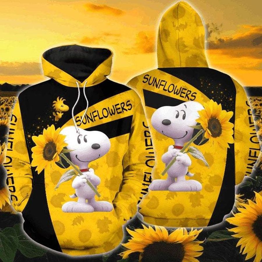 “Snoopy Sunflower” Match sneaker, Hoodie 3D