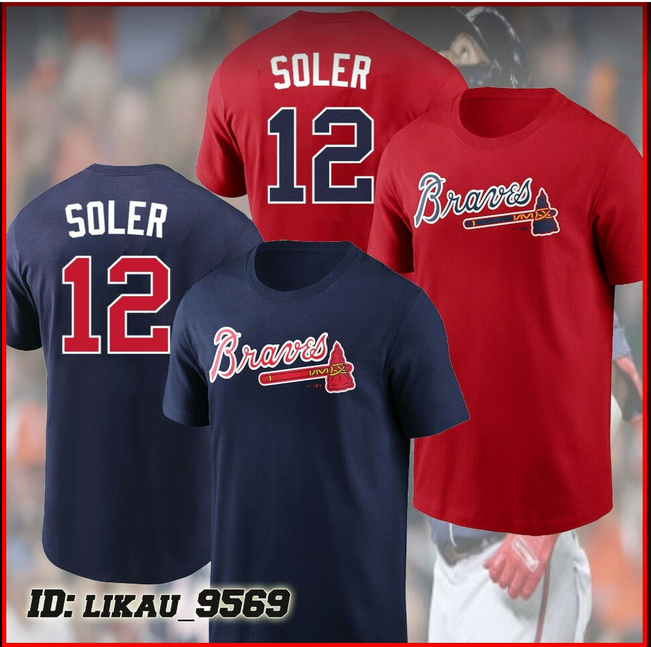#12 Jorge Soler Atlanta Braves MLB Name & Number T-Shirt Gift For Men Women