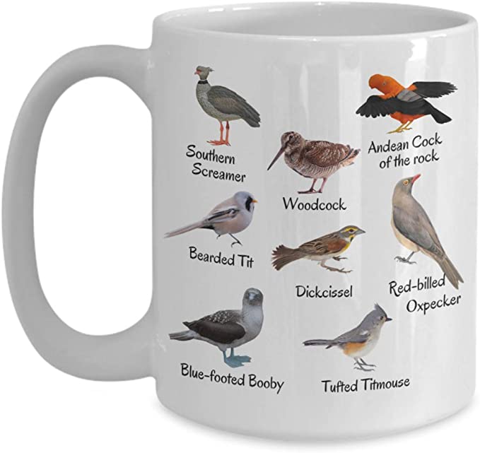Fowl Language Bird mug, funny coffee tea ceramic 15oz