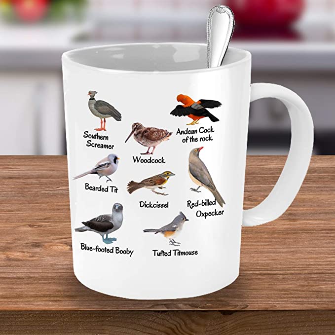 Fowl Language Bird mug, funny coffee tea ceramic 15oz