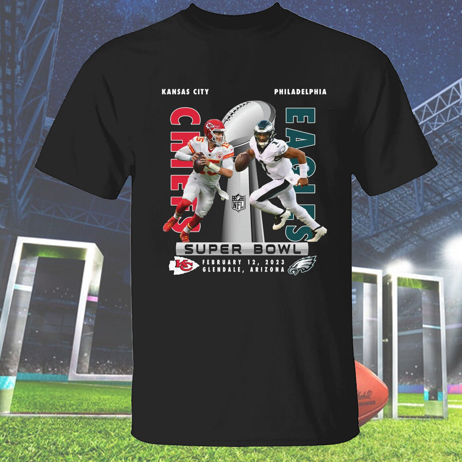 Eagles vs Chief Vintage Shirt | Kansas City Chief Shirt | Superbowl Shirt Gift for Women | Game Day Shirt | Sweatshirt | Hoodie
