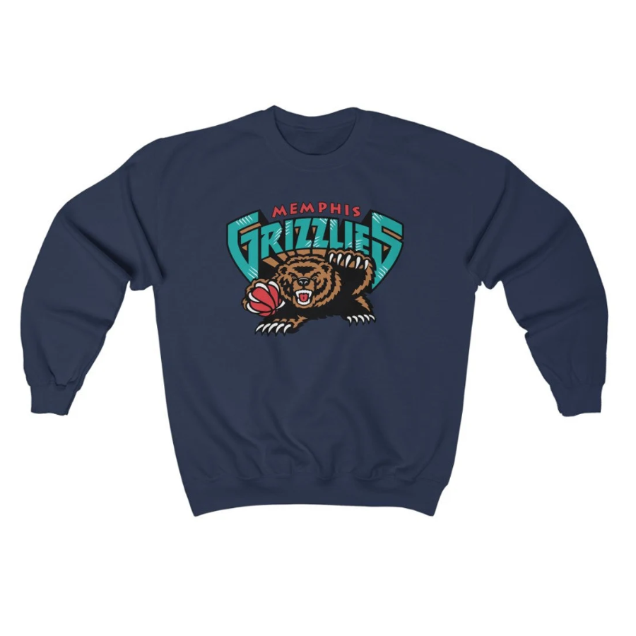 Memphis Sweatshirt, Vintage Memphis Sweatshirt, Memphis Hoodie, Memphis fan Shirt, sweatshirt Navy