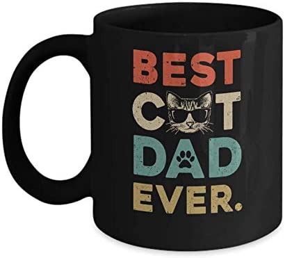 Vintage Best Cat Dad Ever Cat Daddy Gift Mug Coffee Mug 11OZ Coffee Mug