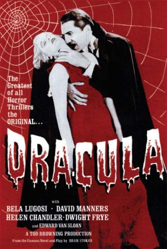 Hotstuff Dracula (1931) Movie Poster Bela Lugosi Vampire Horror Retro Vintage-Style 24″ x 36″