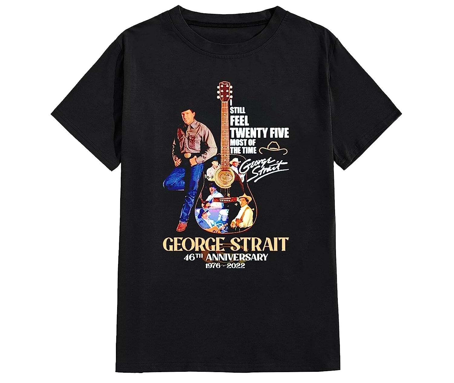 George Strait Shirt, George Strait 46th Anniversary 1976-2022 Shirt, Gift For Fan George Strait Shirt, Graphic Tee, Shirt For Men Women