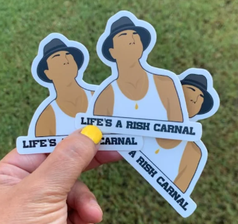 Blood in Blood Out Aguilar Life’s A Risk Carnal Cricle Funny Stickers