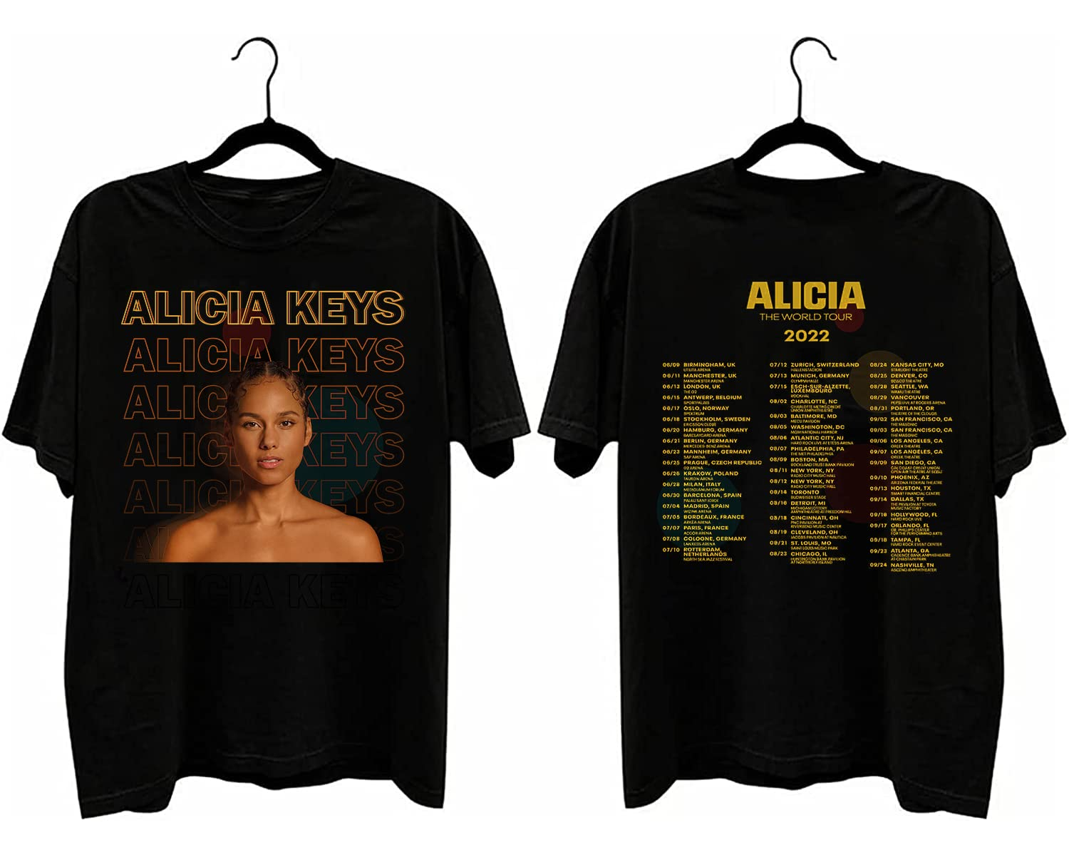 Alicia Keys The World Tour 2022 shirt, Music tshirt, gift for fan Alicia Keys shirt, Music Tour 2022 tshirt, hoodie, sweatshirt, tanktop