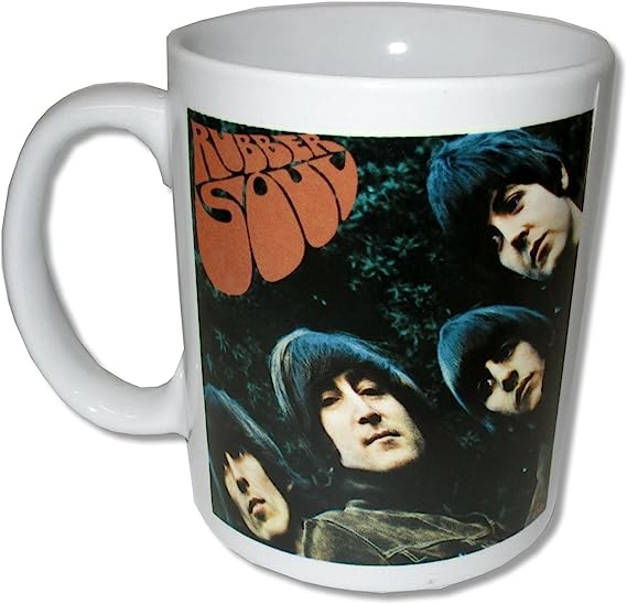 Beatles Rubber Soul White Ceramic Collectible Coffee Mug