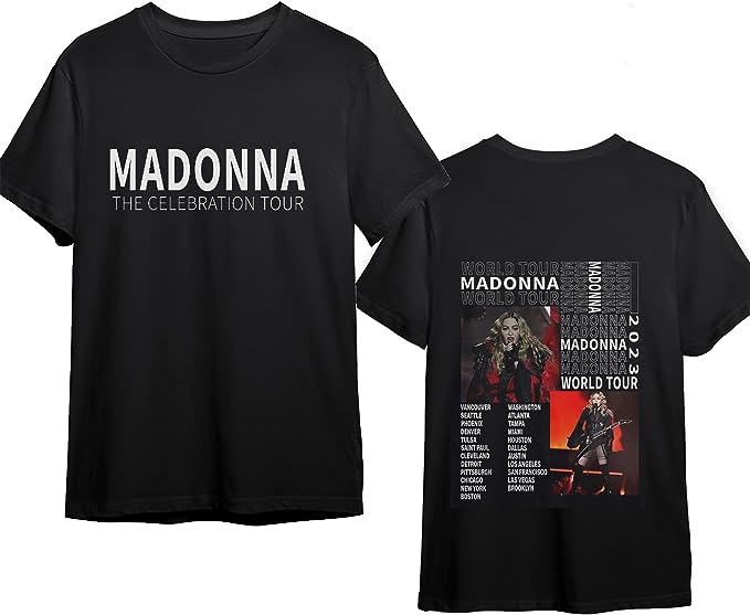 The Celebration Four Decades Tour 2023 Madonna Unisex T Shirt Full Size S – 5XL