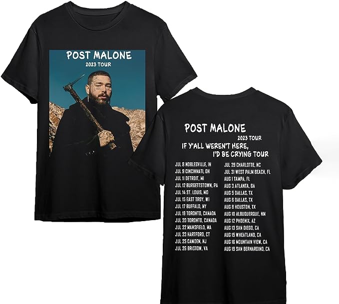 If Y’aII Weren’t Here, I’d Be Crying Tour T-Shirt, Post MaIone 2023 Tour T-Shirt, Post MaIone Tour Merch, Post MAione Fan Gifts, Post MaIone 2023 Tour Merch, Post MaIone Tour 2023 Poster