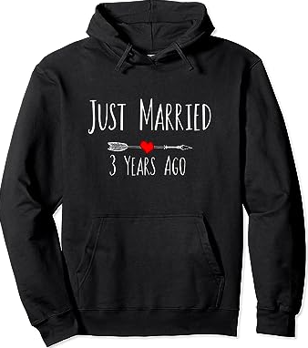 Married 3 Years – Power Couple – 3rd Wedding Anniversary T-Shirt, Long Sleeve Shirt, Sweatshirt, Hoodie