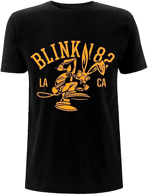 Blink 182 Men’s College Mascot T-Shirt Black