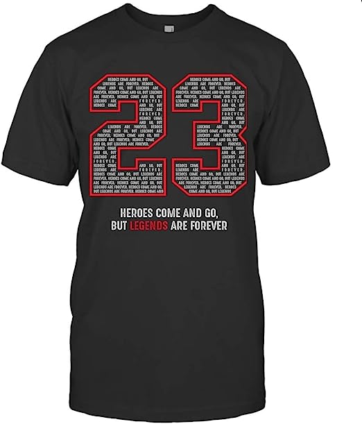 T-Shirt to Match Jordan, Jordan Basketball Air Chicago 23 Legend T Shirt, Basketball Jordan Adults Tshirt