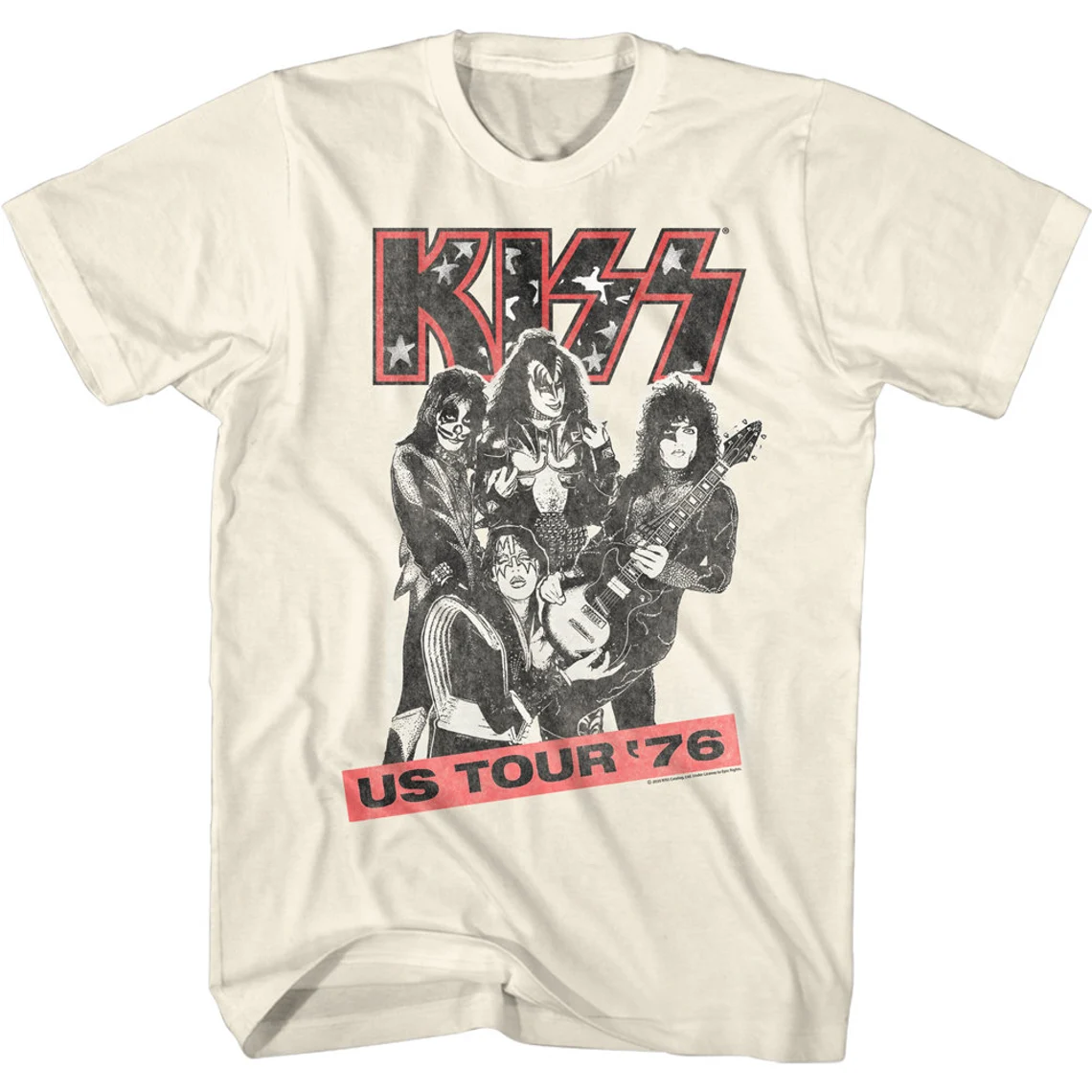 KISS US Tour 76 Rock and Roll Music Shirt rock band tour merch shirt for fan