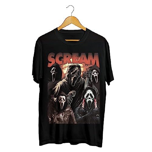 Vintage Scream Ghostface Unisex Shirt, Sweatshirt, Hoodie | Halloween Friday 13th T-shirt | Gift for scary movies lover | Horror Night Tee