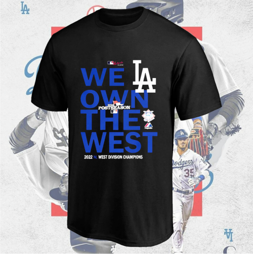 2022 Post season The West Is Ours Shirt, Dodgers Los Angeles Champions t-shirt, Dodgers nl west Shirt, The NL West Is Back In Los Angeles tee, hoodie, sweatshirt, tanktops, long sleeve