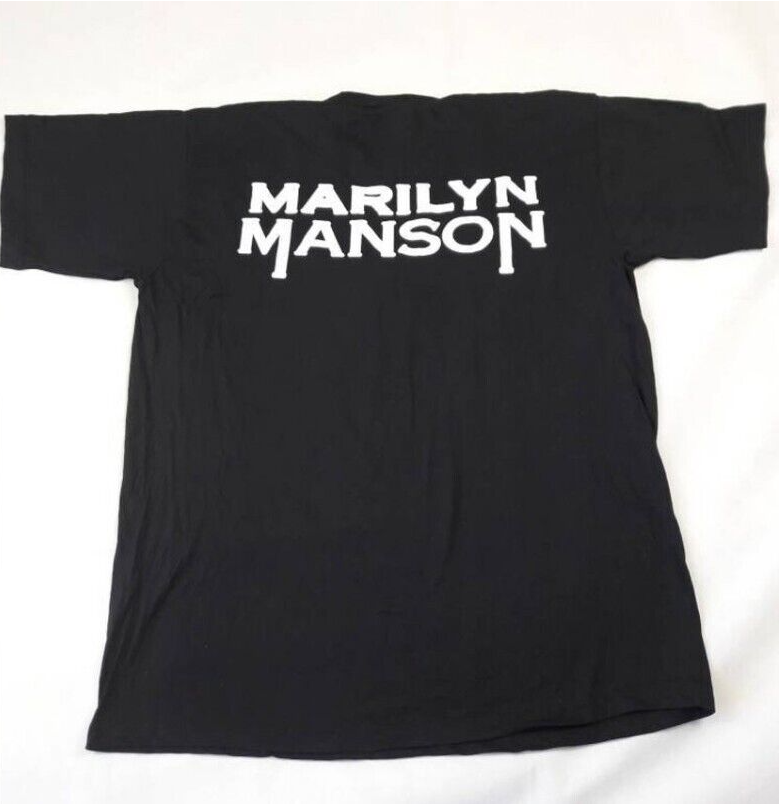 Vintage 1990 Marilyn Manson-Double Side T-shirt, Reprint Shirt for Fan