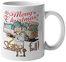 Merry Christmas Shtter’s Full Coffee Mug Funny Christmas Vactaion Quote Cousin Eddie Motivation Inspiration 11-ounce White Ceramic Novelty Cup CMP00174