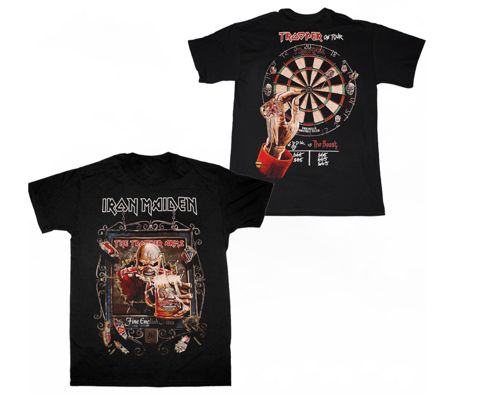 Iron Maiden Trooper On Tour Legacy Of The Beast 2019 Black T-Shirt