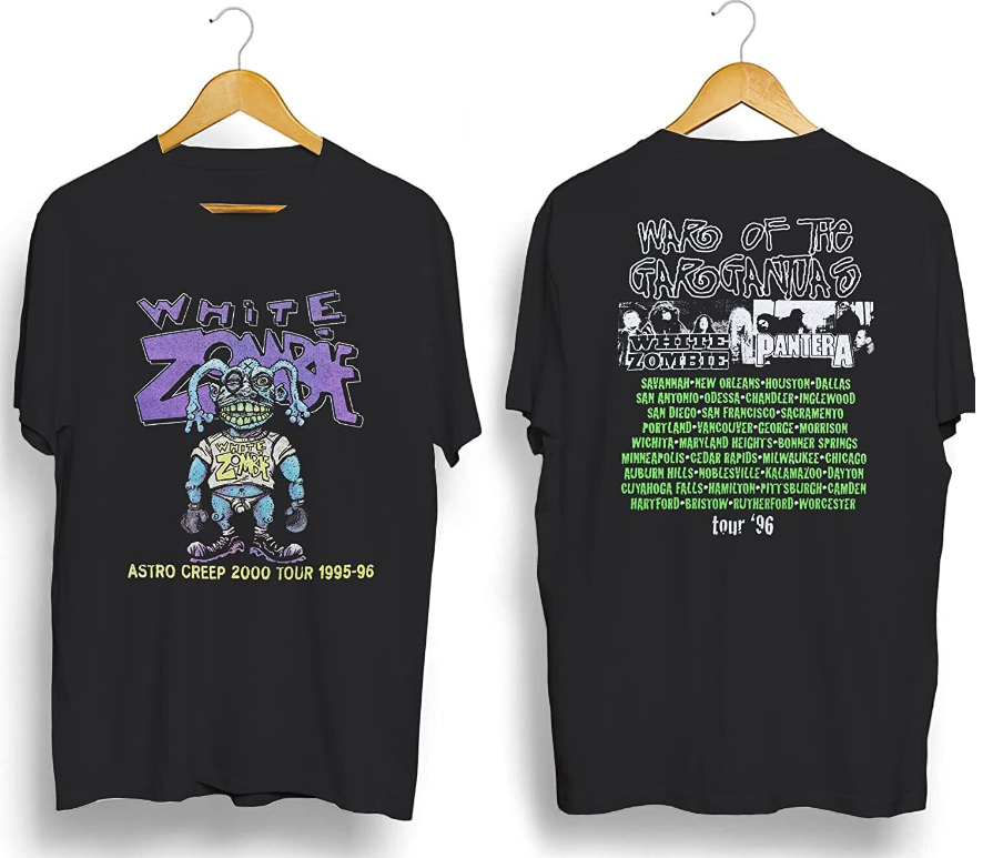 1996 WhITE Zombie AsTRO Creep 2000 Tour T-Shirt