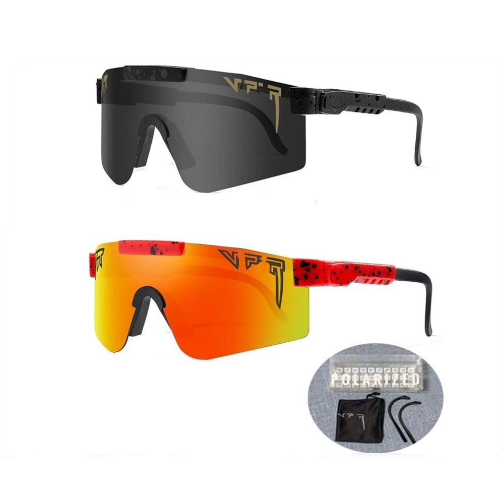 MINH 2 PACK P V SUN GLASSES FOR MEN WOMEN YOUTH Cycling Sunglasses, UV 400 Eye Protection Medium