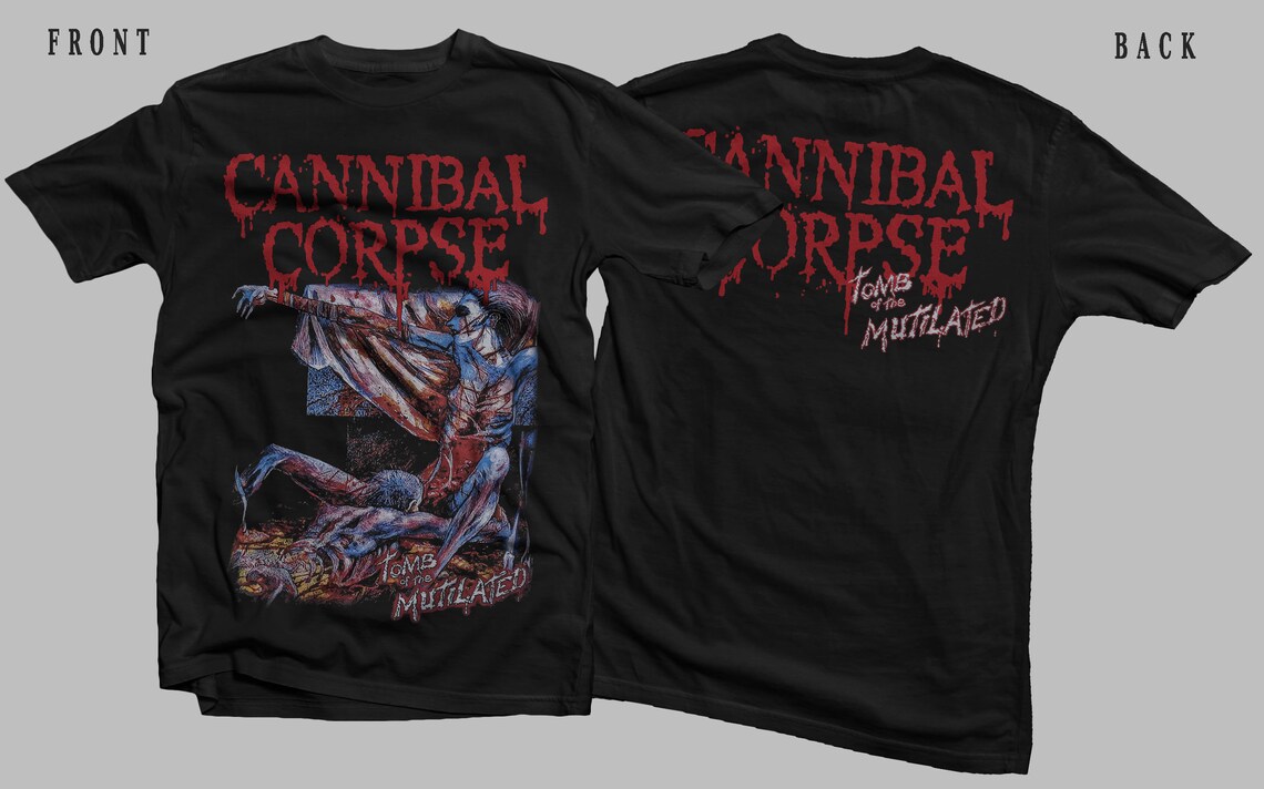 New D T G printed T-shirt -CANNIBAL CORPSE- Tomb of the Mutilated