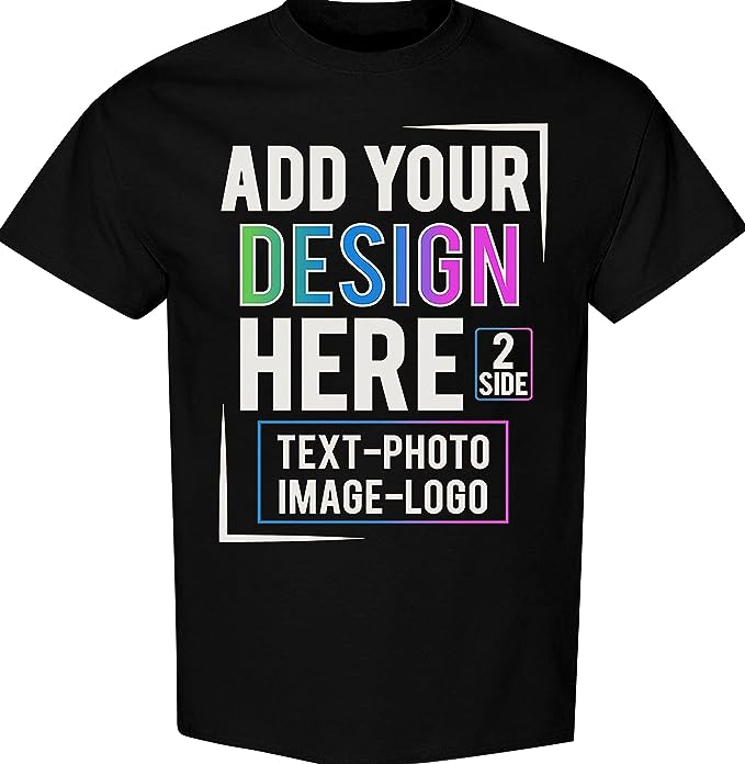 Custom Unisex Shirts, Custom Printing Photo Design, Text Print Unisex Shirt Printing Picture Processing