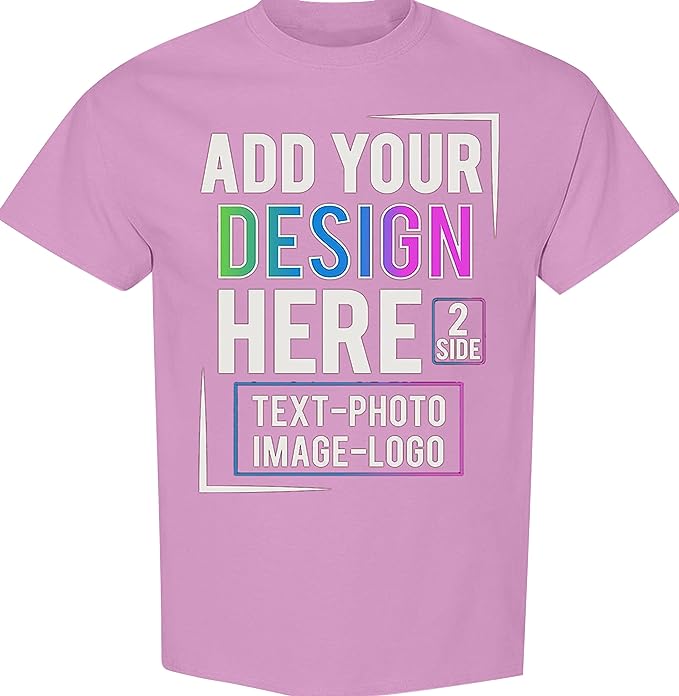 Custom Unisex Shirts, Custom Printing Photo Design, Text Print Unisex Shirt Printing Picture Processing