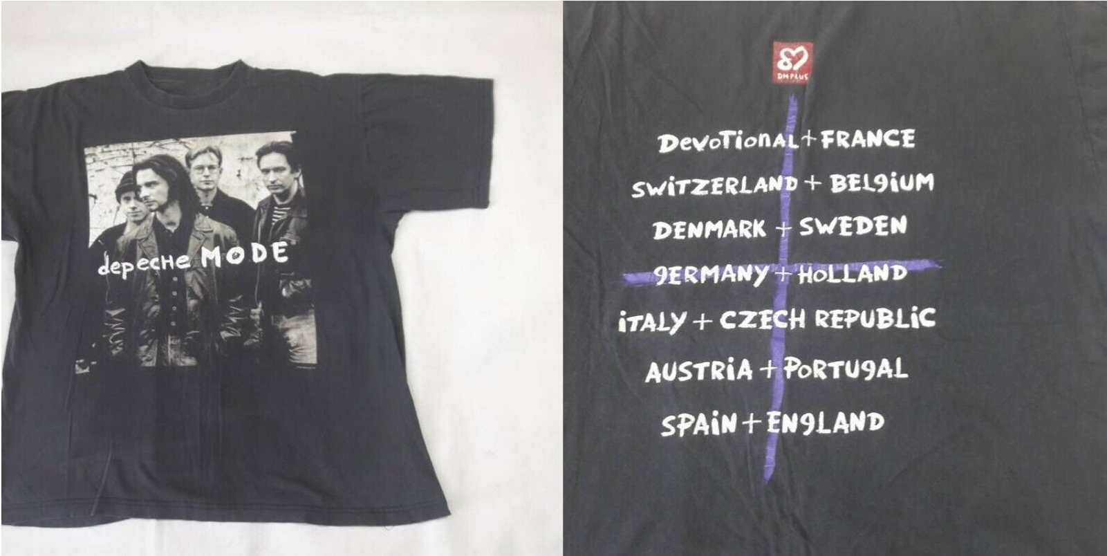 Vintage 1993 Depeche Mode Tour-Double Side T-shirt, Reprint Shirt for Fan