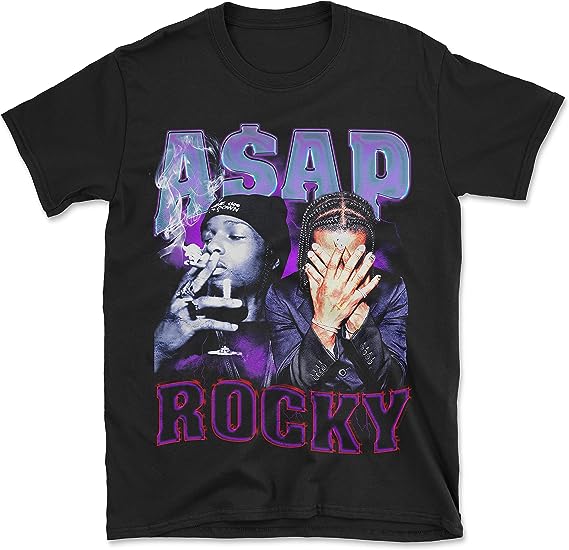 ASAP Rocky A$AP at Long Last Long Live Love Hip Hop Rap Vintage Style T-Shirt Black