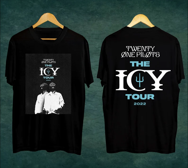 Twenty One Pilots Shirt, Twenty One Pilots Merch, Twenty One Pilots Blurry face ICY Tour Graphic Tee Shirts Sweatshirt Hoodie Tank Tops, Unisex