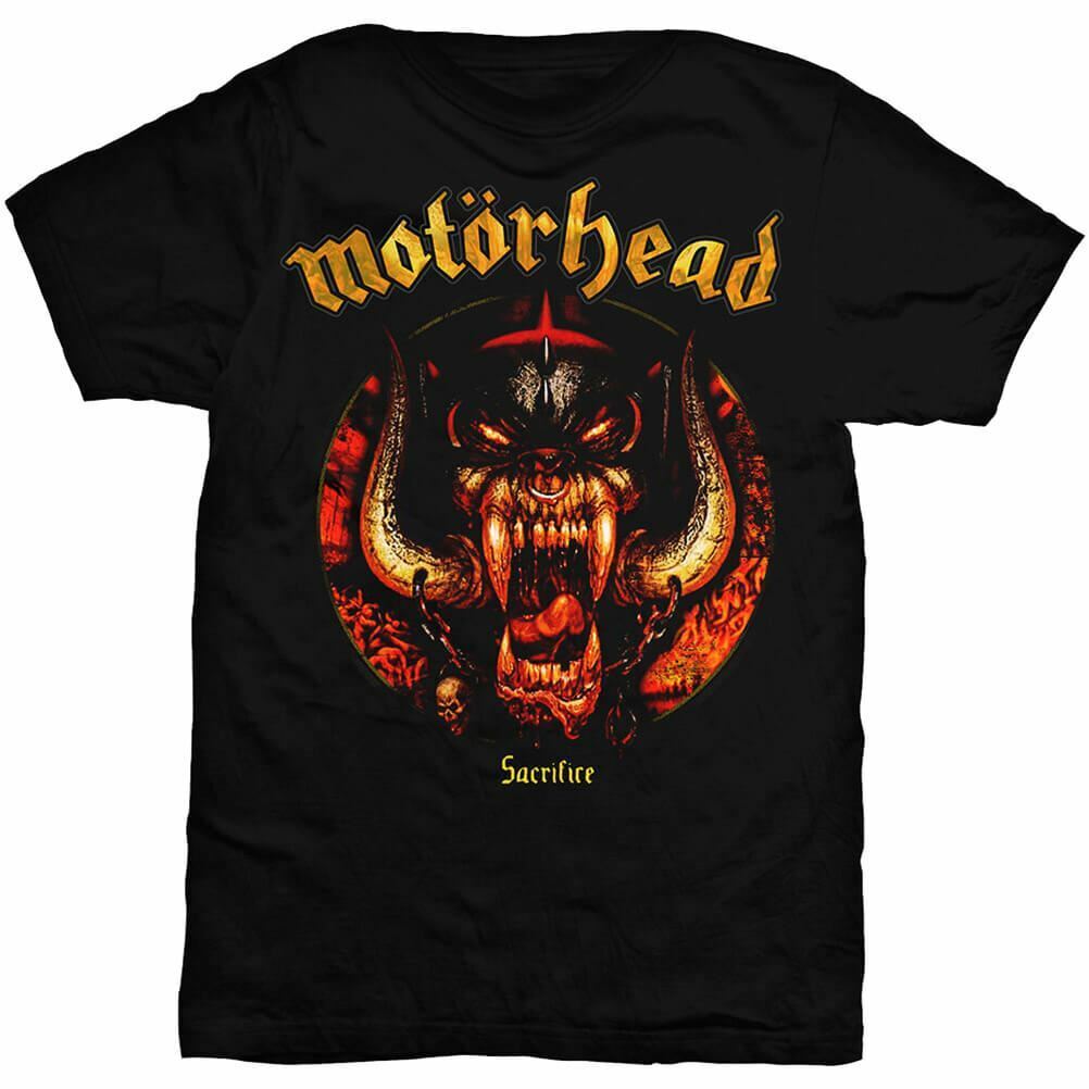 Mens Motorhead Sacrifice Logo Black T-Shirt