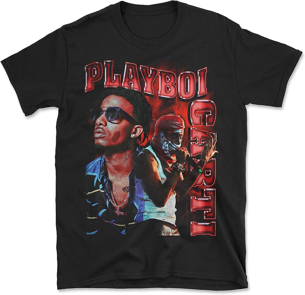 Playboy Carti Whole Lotta Red Unisex 100% Cotton Vintage Style Hip Hop Rap T-Shirt