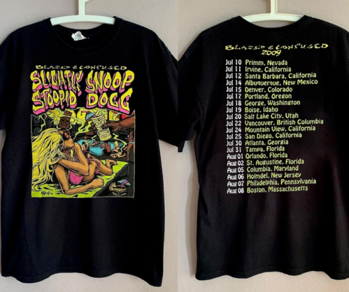 Blazed And Confused Snoop Dogg Slightly Stoopid Tour 2009 T-Shirt