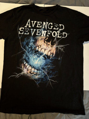 Avenged Sevenfold T-Shirt Large It’s Your F’ing Nightmare Concert Tour Merch Tee