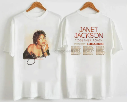 JanetJackson Inspired Shirt, JanetJackson Together Again Tour 2023 T Shirt, JanetJackson Merch Gift For Fan