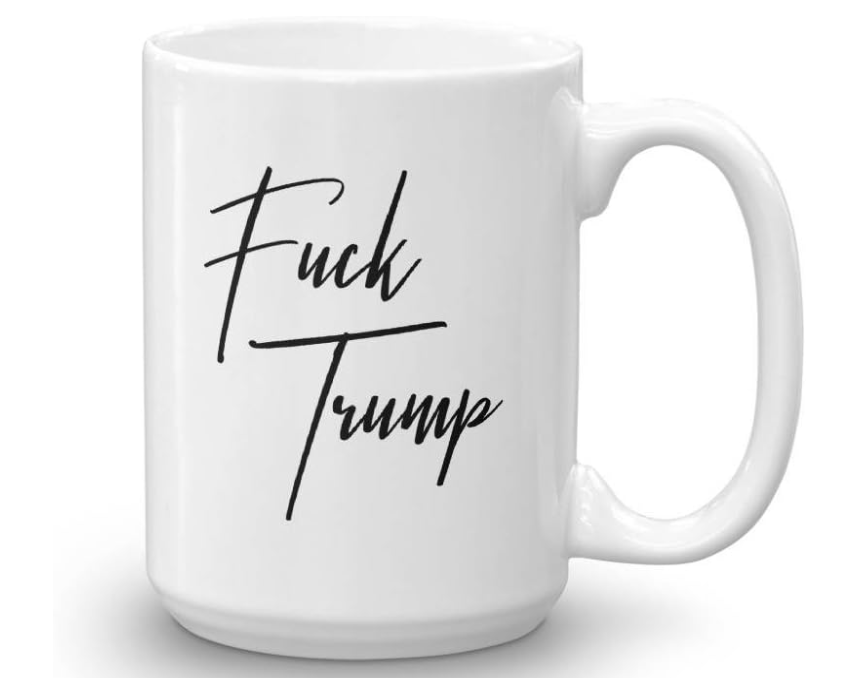 Fuck Trump Coffee Mug – Anti Trump Coffee Cup – Liberal Mug – Angry Feminist Coffee Mug – Dump Trump – Impeach Trump – 86 45 Times Up Trump