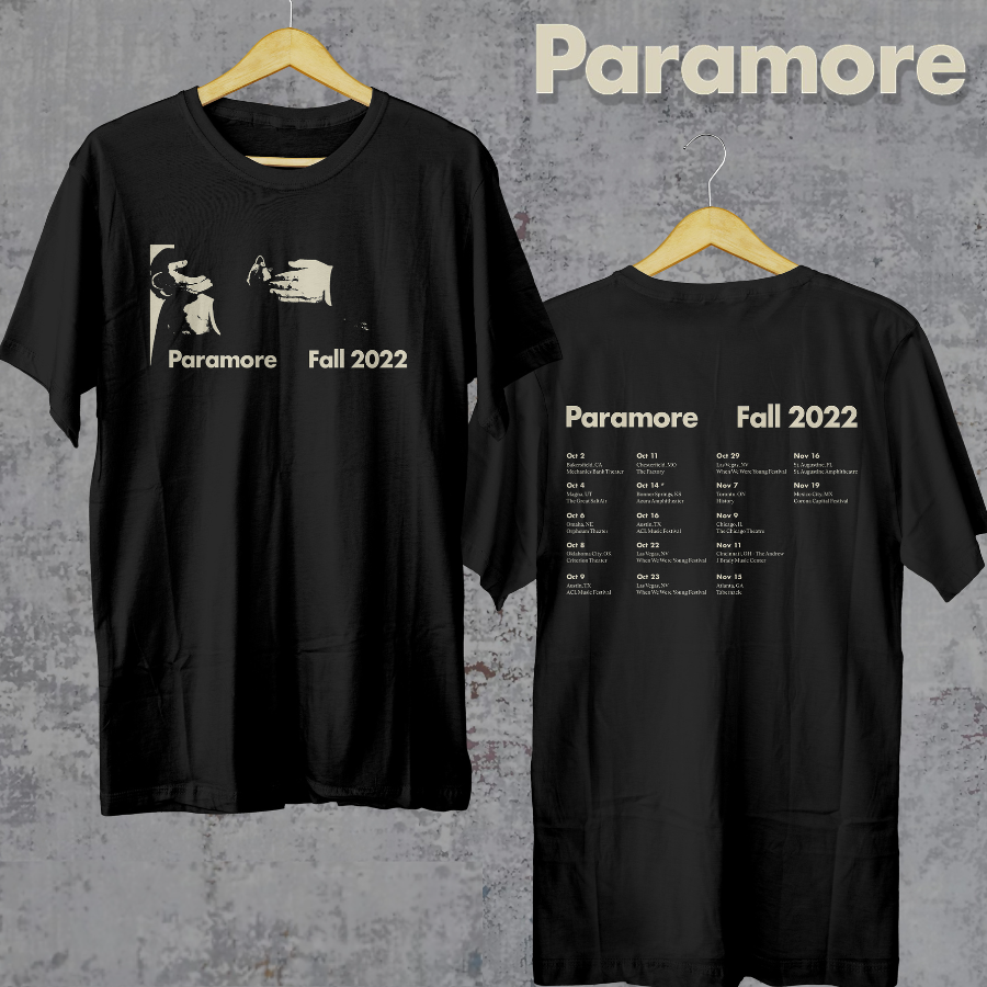 Paramore Fall Tour 2022 Shirt Paramore North America Unisex Ingenious Gifts Your Whole Family