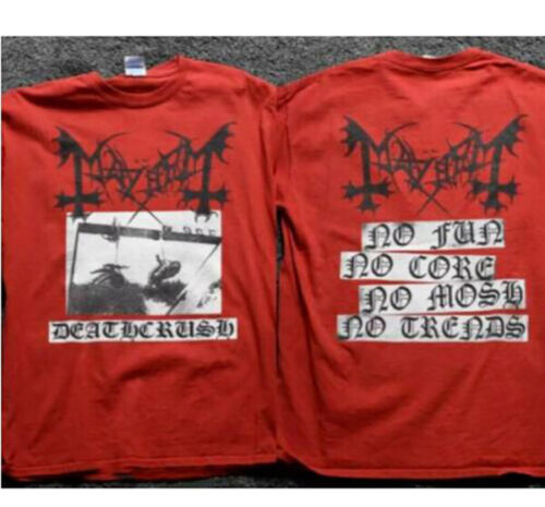 Mayhem Deathcrush Black Metal Band T-Shirt, Mayhem Deathcrush No Fun No Mosh No