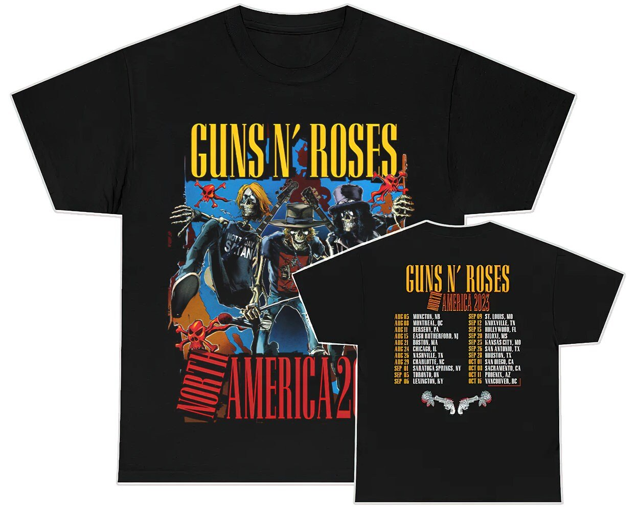 Guns N Roses North American Tour 2023 Shirt