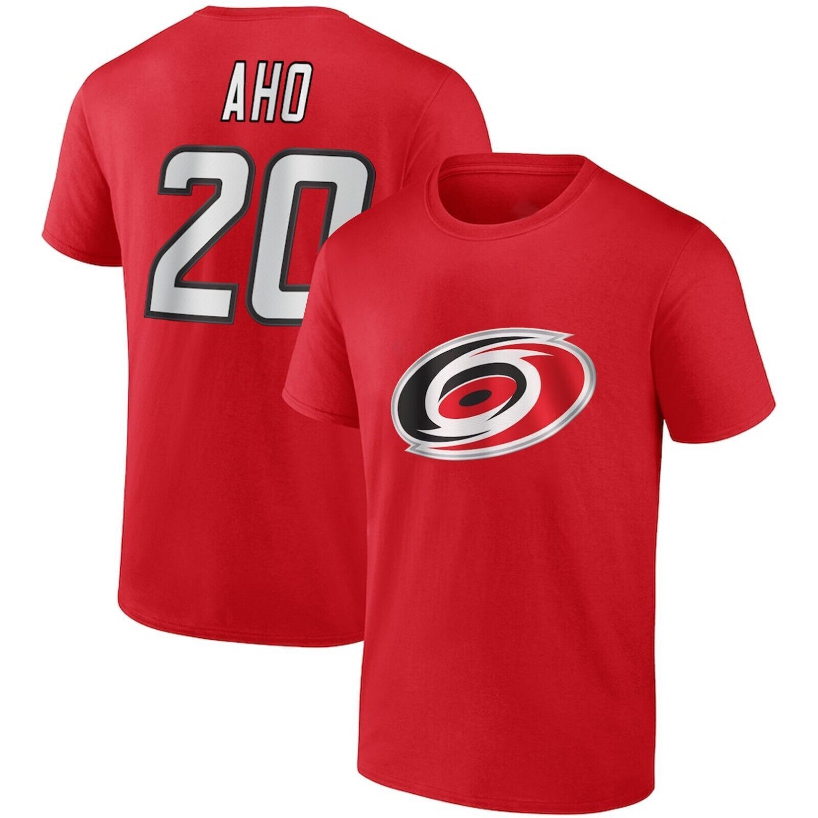 Sebastian Aho Carolina Hurricanes 25th Anniversary Player Shirt – Red S-5XL