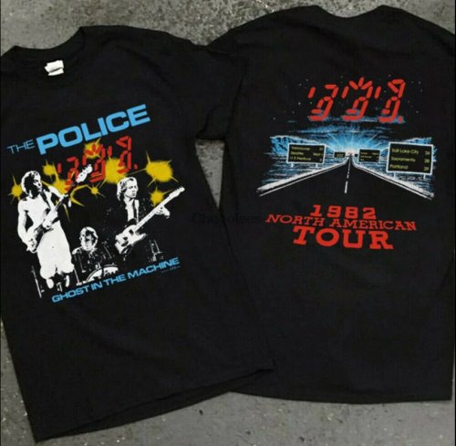 Vintage 1982 The Police Ghost In The Machine Concert Tour T Shirt The Po