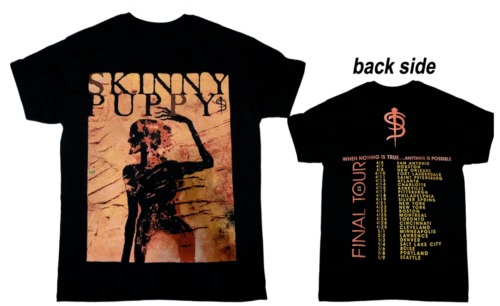 Skinny Puppy – 2023 Tour Shirt Metal Band T-Shirt Fullsize Tee Double Sided