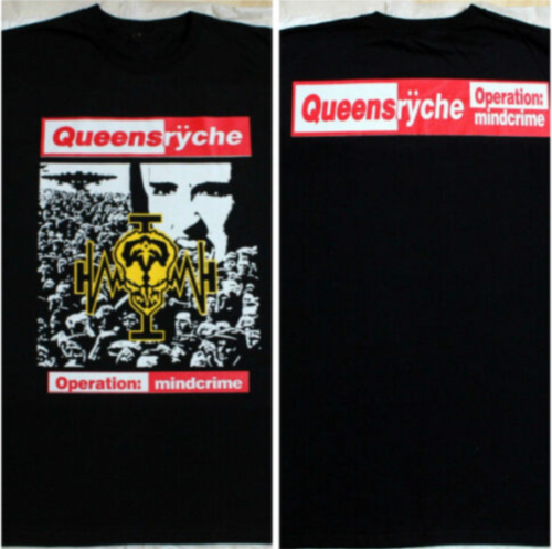 Queensryche Operation Mindcrime Cotton Black Unisex T-shirt