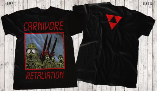 New DTG printed T-shirt – CARNIVORE – Retaliation