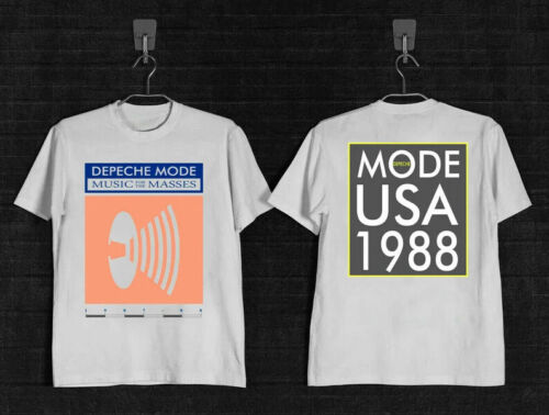 Depeche Mode 1988 Music for the Masses Tour 2 sides heavy cotton Comfort T Shirt
